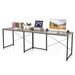 Trent Austin Design® Moorhouse Desk Wood/Metal in Gray/Black | 29 H x 95 W x 24 D in | Wayfair 2BEABBB5558C4EA78149A956649EBD78