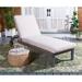 Latitude Run® Jackman Single Chase Wood/Metal/Solid Wood in Brown/White | 12.2 H x 24.8 W x 78.74 D in | Outdoor Furniture | Wayfair