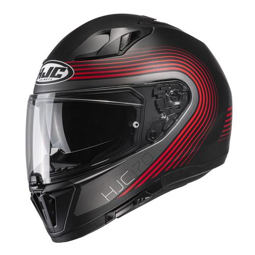HJC i70 Surf Helm, schwarz-rot, Größe M