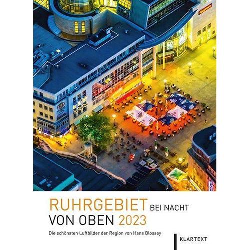 Ruhrgebiet bei Nacht von oben 2023