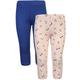 tausendkind collection - Capri-Leggings Florida 2Er-Pack In Royalblau/Rosa, Gr.140/146