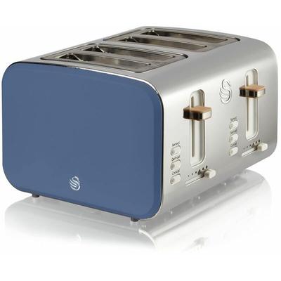 4 Slice Nordic White Toaster - B...
