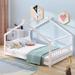 Contemporary, Safety & Fun Playhouse Design Superior Quality Full Size House Bed Plywood+Pinewood Bed