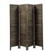 Sycamore wood 4 Panel Screen Folding Louvered Room Divider