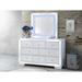 Hollywood Hills 8-Drawer White Dresser (40 in. X 21 in. X 66 in.)