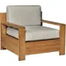 HiTeak Furniture Qube Teak Outdoor Club Chair - HLAC2595C-CAN