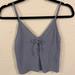 Brandy Melville Tops | Brandy Melville Dusty Purple Tank Top. I Love This Top But Never Wear It Anymore | Color: Gray/Purple | Size: Xs