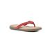Women's Freedom Thong Sandal by Cliffs in Red Smooth (Size 6 1/2 M)