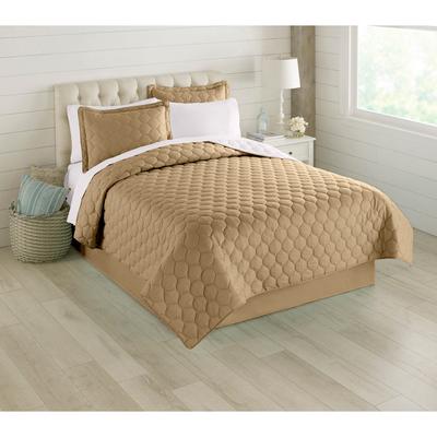 BH Studio Reversible Quilt by BH Studio in Taupe Ivory (Size FL/QUE)