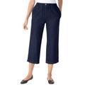 Plus Size Women's 7-Day Denim Capri by Woman Within in Indigo (Size 18 WP) Pants