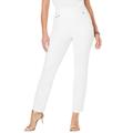 Plus Size Women's Comfort Waist Stretch Denim Straight Leg Jean by Jessica London in White (Size 14 W) Pull On Stretch Denim