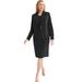 Plus Size Women's 2-Piece Stretch Crepe Single-Breasted Jacket Dress by Jessica London in Black (Size 30 W) Suit