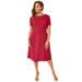 Plus Size Women's Fit & Flare Dress by Jessica London in Classic Red (Size 26 W)