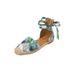 Extra Wide Width Women's The Shayla Flat Espadrille by Comfortview in Green Leaf (Size 10 WW)