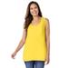 Plus Size Women's High-Low Tank by Woman Within in Primrose Yellow (Size 6X) Top