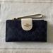 Coach Bags | Coach Wallet/Wristlet. Brand New. Navy Blue And Cream. | Color: Blue | Size: Os