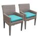 2 Florence Dining Chairs w/ Arms in Spa - TK Classics Florence-Tkc297B-Dc-C-Spa