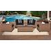 Laguna 6 Piece Outdoor Wicker Patio Furniture Set 06d in Black - TK Classics Laguna-06D-Black