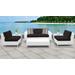 Miami 7 Piece Outdoor Wicker Patio Furniture Set 07e in Black - TK Classics Miami-07E-Black