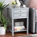 Red Barrel Studio® Keiralyn Modern Transitional Light Grey Finished 2-Drawer Wood Nightstand Wood in Gray | 27.56 H x 17.99 W x 18.7 D in | Wayfair