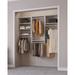 Latitude Run® Modular Closets Closet System Walk-In Sets w/ 3 Hanging unit & Shelves Manufactured in Brown/White | 84 H x 64.5 W x 14 D in | Wayfair