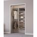 Latitude Run® Modular Closets Closet System Walk-In Sets, Hanging Unit w/ Shelf Tower Manufactured in Brown/White | 84 H x 58.5 W x 14 D in | Wayfair