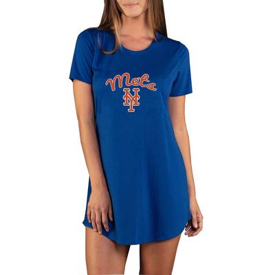 MLB Marathon Women's Night Shirt (Size M) New York Mets, Polyester,Rayon