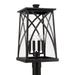 Capital Lighting Fixture Company Marshall 22 Inch Tall 4 Light Outdoor Post Lamp - 946543BK
