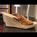 Michael Kors Shoes | Brand New Michael Kors Brown Leather Huaraches Platform Sandals Rope Adorned | Color: Brown/Tan | Size: 8