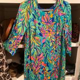 Lilly Pulitzer Dresses | Euc Lilly Pulitzer Shift Dress Size 10 | Color: Green/Pink | Size: 10