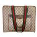 Gucci Bags | Authentic Gucci Tote Bag Brown Pvc Used Gg Handbag Vintage | Color: Brown | Size: Os