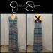 Jessica Simpson Dresses | Jessica Simpson Multi Color Halter Top Maxi Dress. Size 2x Nwt | Color: Blue/Green | Size: 2x