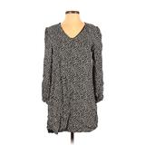 Alex + Alex Casual Dress - Popover: Black Polka Dots Dresses - Women's Size X-Small