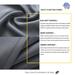 World Products Mart Solid Color Max Blackout Thermal Grommet Single Curtain Panel Polyester in Gray/Black | 45 H x 42 W in | Wayfair 644