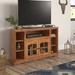Foundry Select Rafeef Solid Wood Corner TV Stand for TVs up to 60" Wood in Blue | 32 H in | Wayfair 30749C7D2F8644A2B7ED3A8606DFC731