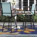 Lark Manor™ Alyne 29" Patio Bar Stool, Steel in Blue | 50.8 H x 23.2 W x 22 D in | Wayfair DCA12DDC177C4D82BD3C5CE6D0F99EC6