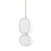 Corbett Lighting Opal 5 Inch Mini Pendant - 393-02-SWH/VB