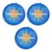 Solar Sun Rings UV Resistant Pool Spa Heater Circular Solar Cover, Blue (3 Pack) - 3.19