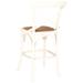 SAFAVIEH 24-inch Franklin X-Back Antique White Counter Stool. - 20" W x 22" D x 39" H