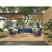 Daniele 4-Piece Teak Deep Seating Outdoor Sofa Set with Sunbrella Cushions