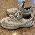 Nike Shoes | Boys Lebron James Low Metallic Nike Basketball Shoes Size 6.5 | Color: Gray/White | Size: 6.5b