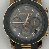 Michael Kors Accessories | Michael Kors Chronograph Grey And Gold Ladies Watch Mk5465 Extra Links & Working | Color: Gold/Gray | Size: Os