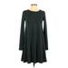 Old Navy Casual Dress - A-Line: Green Solid Dresses - Women's Size X-Small