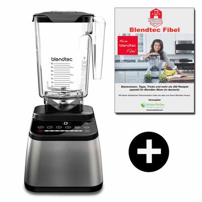 Blendtec Designer 650 + GP-Blendtec Fibel (200+ BT Rezepte) | Hochleistungsmixer | rechtsdrehend