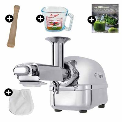 Angel Juicer 5500 + GP-Saftset | Slow Juicer komplett aus Edelstahl Image