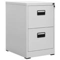 vidaXL Filing Cabinet Light Grey 46x62x72.5 cm Steel