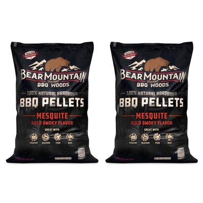 Bear Mountain BBQ Premium All Natural Hardwood Mesquite Smoker Pellets (2 Pack) - 20