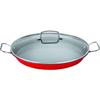 Cuisinart ASP-38CR Non-Stick Paella Pan with Glass Lid, 15", Red