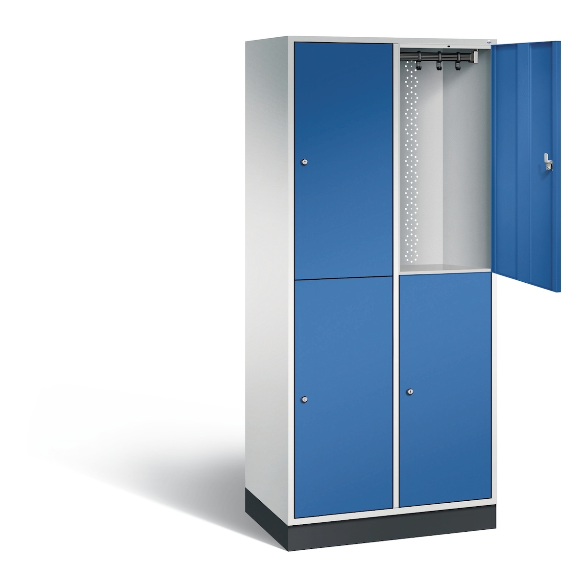 Doppelstöckiger Stahl-Garderobenschrank Intro XL Image