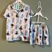 Disney Pajamas | Disney Frozen Ii 2 Piece Pajama Set Size M Preowned | Color: Blue/White | Size: Mg